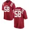 Men's Game Elliot Stewart Ole Miss Rebels Football College Jersey - Red